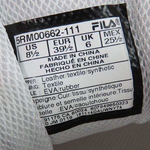 FILA Ray Tracer White and Pink Chunky Sneakers Size 8.5 In Box - Picture 8 of 10